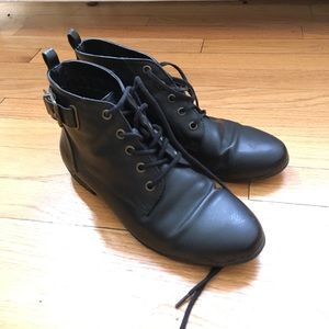 Black ankle boots
